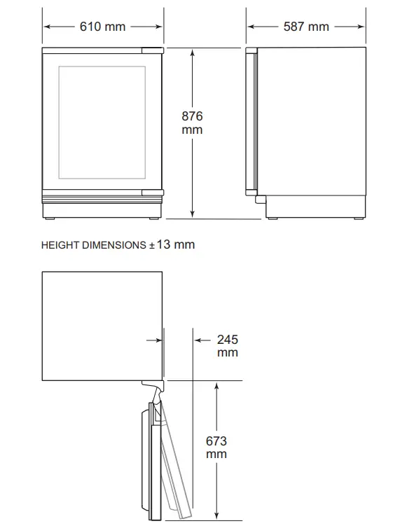 SUB-ZERO ICBDEC1850FI 18 Inch Designer Column Freezer with Ice Maker - Figure 15