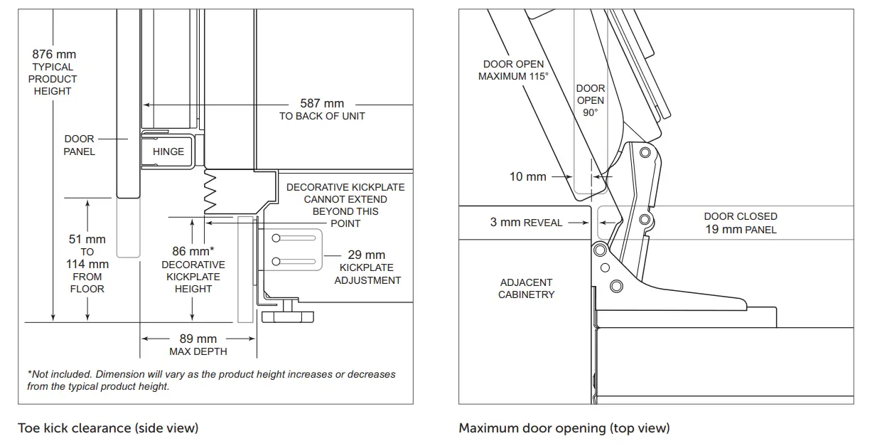 SUB-ZERO ICBDEC1850FI 18 Inch Designer Column Freezer with Ice Maker - Figure 19