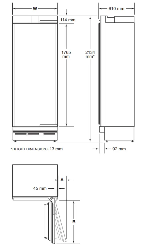 SUB-ZERO ICBDEC1850FI 18 Inch Designer Column Freezer with Ice Maker - Figure 4