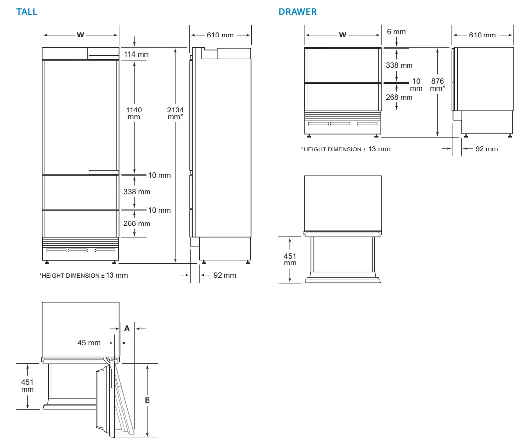 SUB-ZERO ICBDEC1850FI 18 Inch Designer Column Freezer with Ice Maker - Figure 5