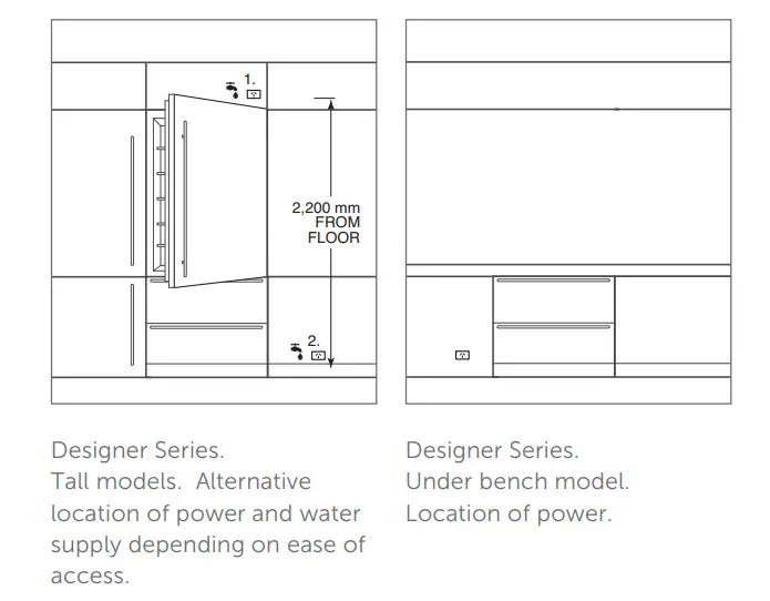 SUB-ZERO ICBDEC1850FI 18 Inch Designer Column Freezer with Ice Maker - Figure 8