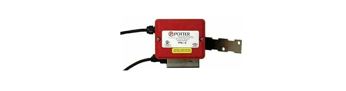 Potter Pts-b Plug Type Supervisory Switch Owner's Manual