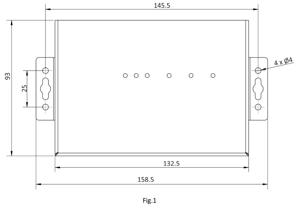 logicbus TCG140-4 GSM-GPRS Remote IO Module - Fig.1