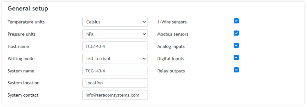 logicbus TCG140-4 GSM-GPRS Remote IO Module - General setup