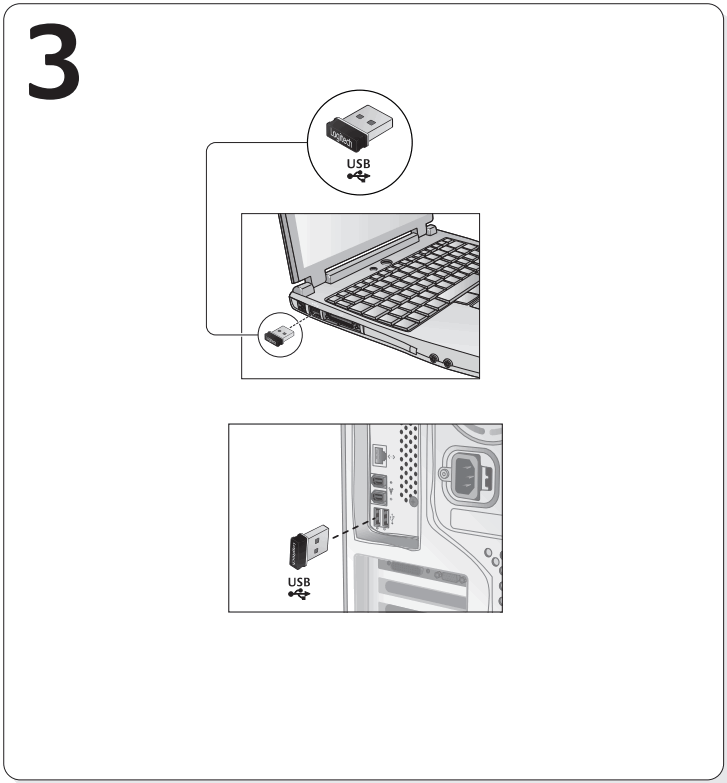 logitech Wireless Mouse M310 - Turn on compute 1