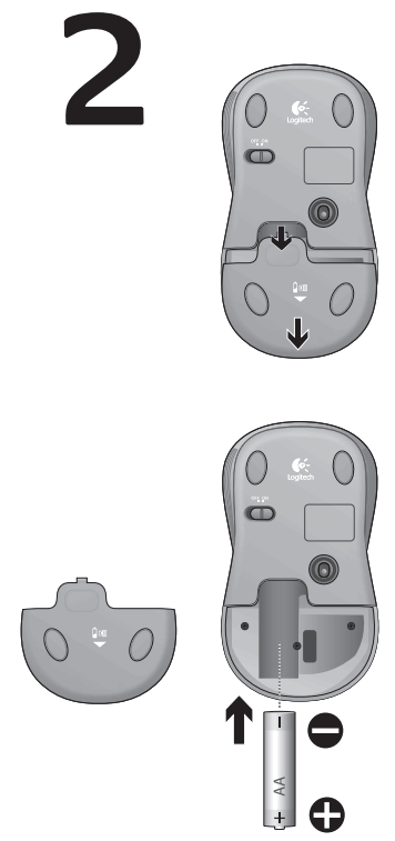 logitech Wireless Mouse M310 - battery