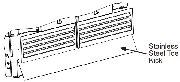 MONOGRAM ZK1SN189NLH Stainless Steel Door Panel Kit - INSTALL TOE KICK