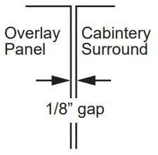 MONOGRAM ZK1SN189NLH Stainless Steel Door Panel Kit - With the door