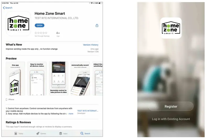 home zone ES06567G Smart Wireless Garage Door Opener -- HOME