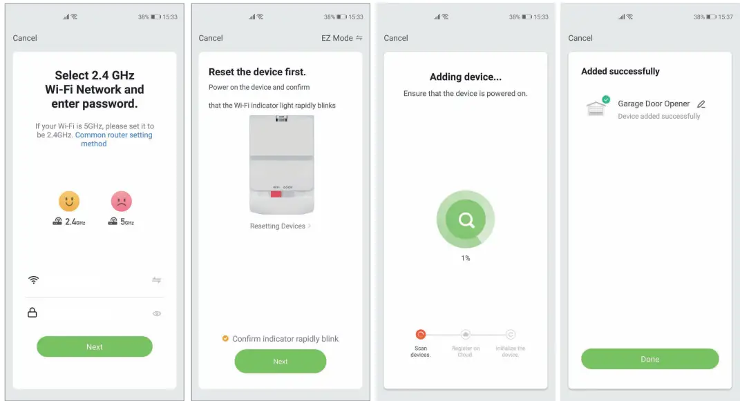 home zone ES06567G Smart Wireless Garage Door Opener ---- HOME5