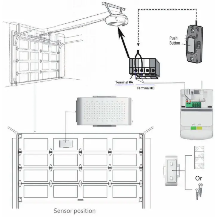 home zone ES06567G Smart Wireless Garage Door Opener ---- INSTALLATION