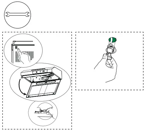 neue TH601SI Carbon Cooker Hood Filter-14