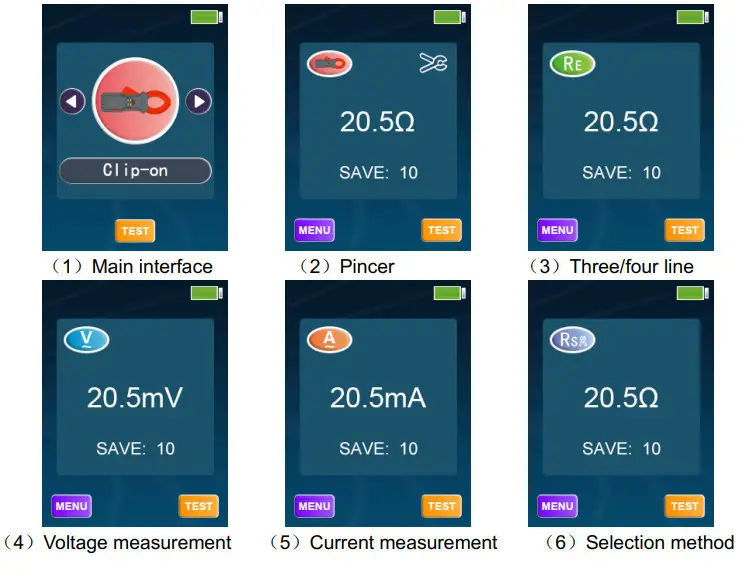 HTC CE-8201 Clamp on Ground Resistance Tester with Current - figure 2