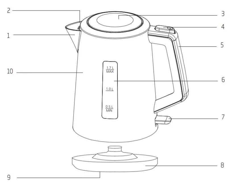 beko WKM4226B WKM4226R Kettle-1