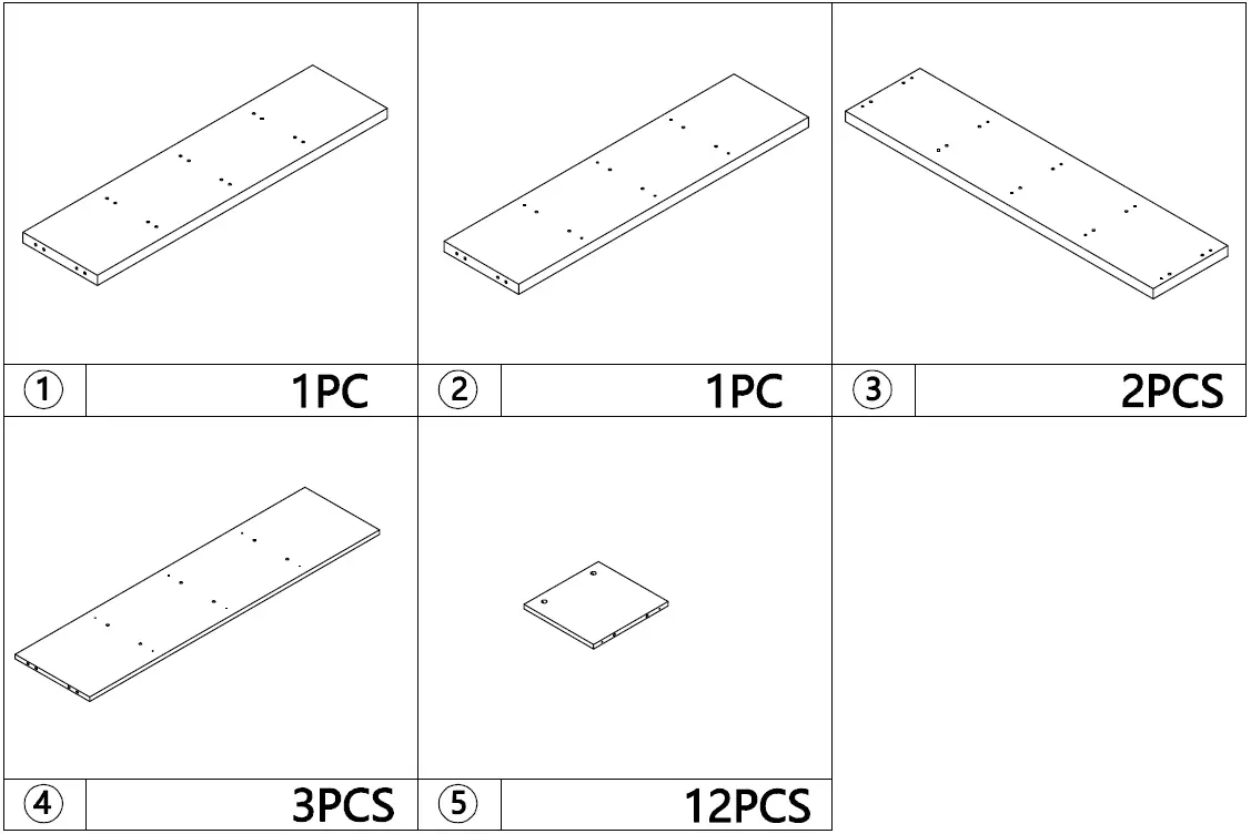 Kmart 42942153 16 Cube Unit White pieces