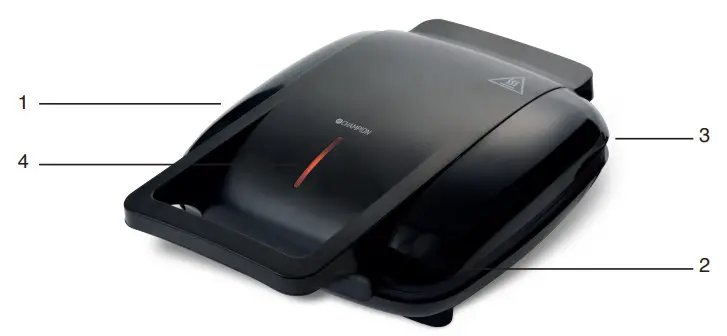 CHAMPION CHVJ300 Belgian Waffle Iron Double - Parts