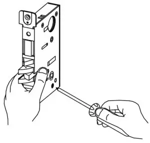 SDC Z7880 Mortise Lock - Change hand of lock