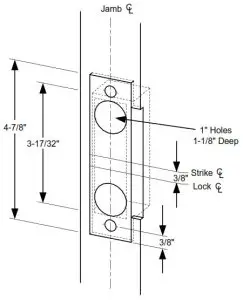 SDC Z7880 Mortise Lock - Strike Installation