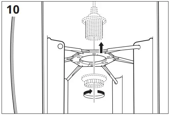 IKEA 604.848.20 TRUBBNATE Pendant Lamp Shade Instruction Manual - Installation 10