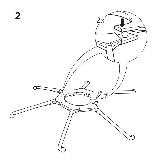 IKEA 604.848.20 TRUBBNATE Pendant Lamp Shade Instruction Manual - Installation 2
