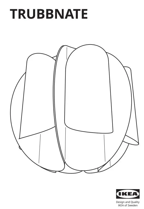 IKEA 604.848.20 TRUBBNATE Pendant Lamp Shade Instruction Manual