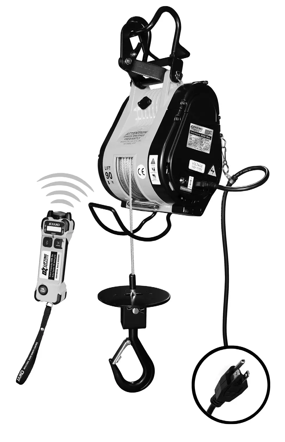 Oz Lifting Products Obh1000ng Builder’s Hoist Wireless Instruction Manual Oz Lifting Products Obh1000ng Builder’s Hoist Wireless Instruction Manual