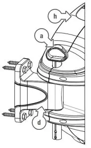 HOLMAN 1130H 30m Retractable Hose Reel-MOUNTING TUBE