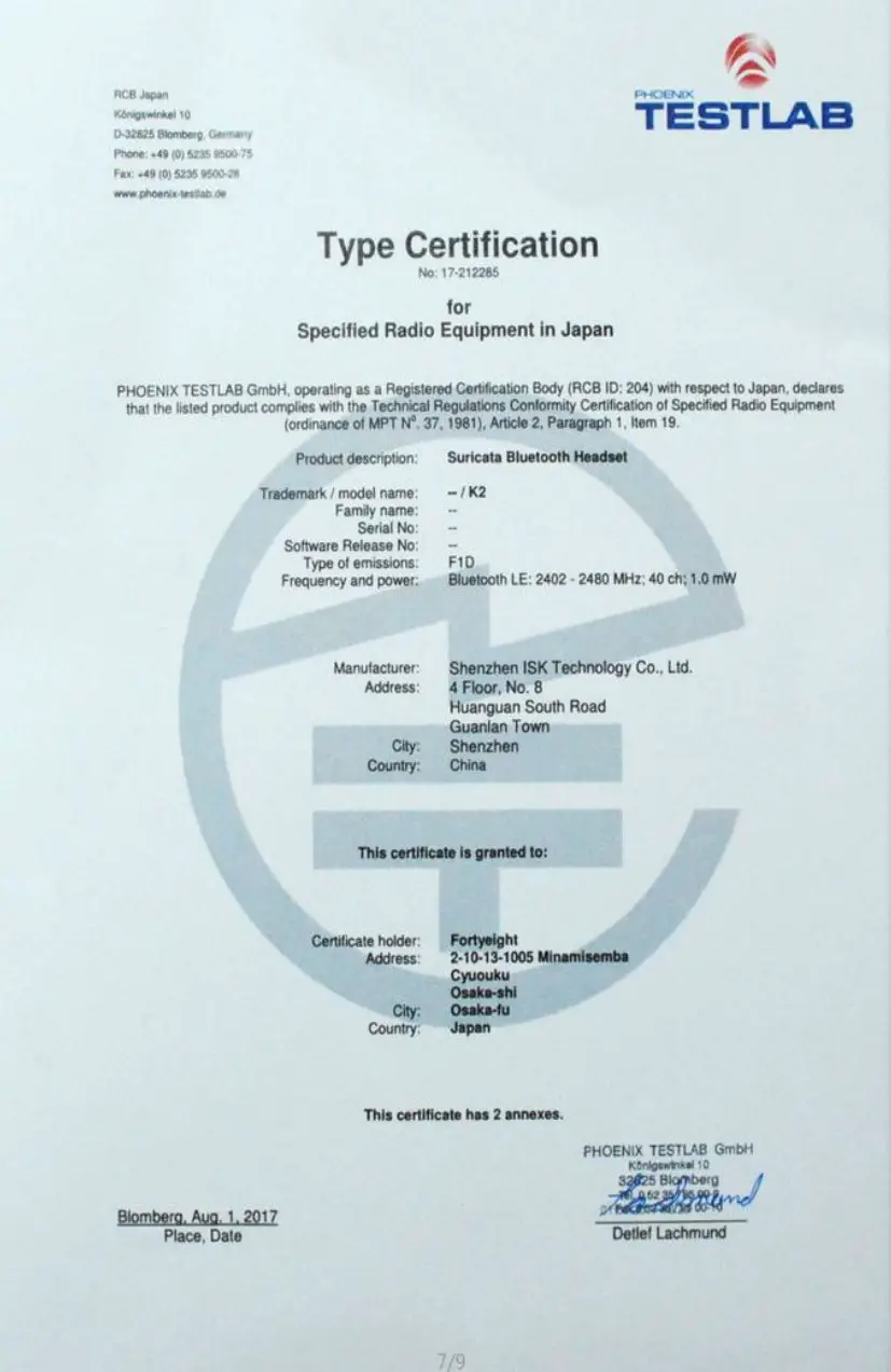 global sources I08 TWS Wireless Bluetooth Headset with Charging Case - CERTIFICATIONS 1