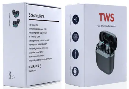 global sources I08 TWS Wireless Bluetooth Headset with Charging Case - Features Function Description