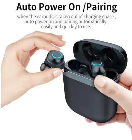 global sources I08 TWS Wireless Bluetooth Headset with Charging Case - Shutdown