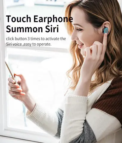 global sources I08 TWS Wireless Bluetooth Headset with Charging Case - touch functions