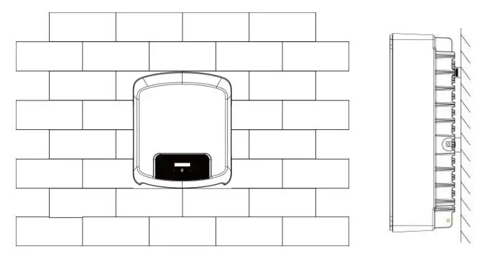 FOX-ESS 3-6kW Single Phase Inverter Installation Guide - Hang the inverter over the bracket