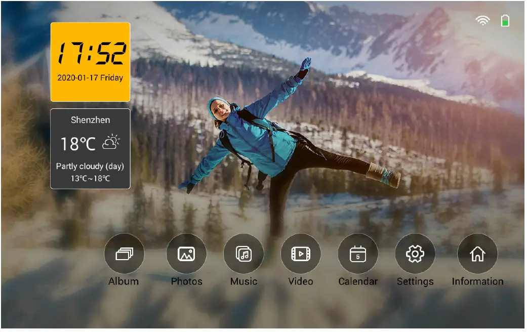 How to use the WIFI Photo Frame