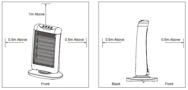 Midea NS12-13C1 3 Bar Infrared Heater fig2