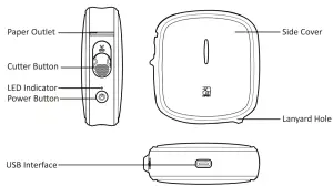HPRT QUTIE Mini Portable Label Printer - fig