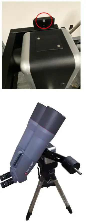 iOptron AZ Mount Pro Binocular Adapter Instruction Manual - Install counterweight first