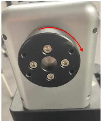 iOptron AZ Mount Pro Binocular Adapter Instruction Manual - Release 4 screws on saddle adapter