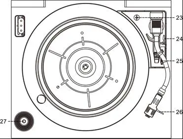 soundmaster NR50 Wooden Retro HiFi Music Centre- TURNTABLE