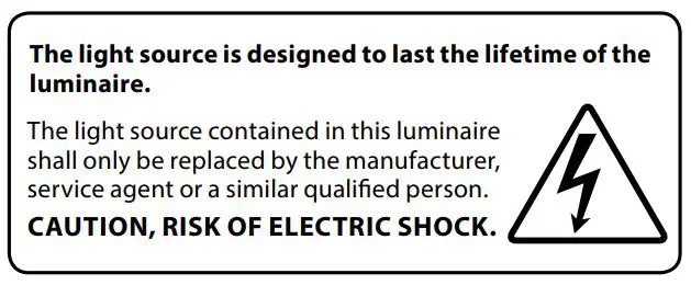 Eterna SQPRISSTD LED Square Bulkhead - LAMP REPLACEMENT
