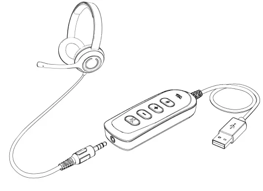 Cyber Acoustics AC 5812 USB Controller &amp Headset - Play