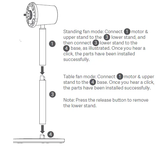 xiaomi BHR4828GL Smart Standing Fan 2 User fig 3