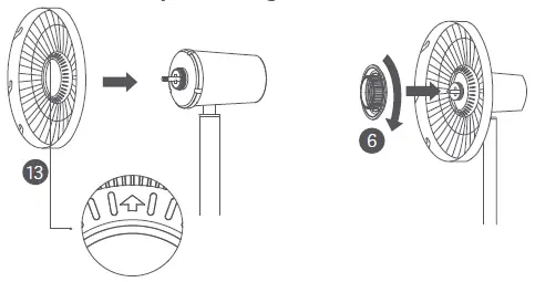 xiaomi BHR4828GL Smart Standing Fan 2 User fig 5