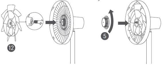 xiaomi BHR4828GL Smart Standing Fan 2 User fig 6