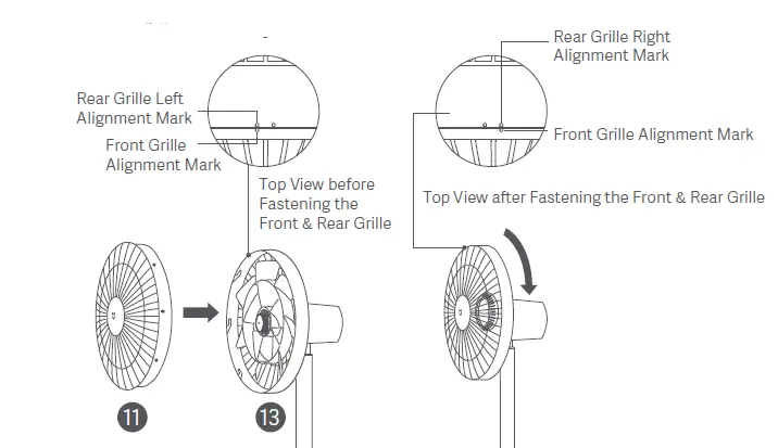 xiaomi BHR4828GL Smart Standing Fan 2 User fig 7