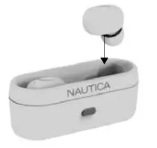 NAUTICA T300 True Wireless Stereo Earbuds with Charging Case - Charging