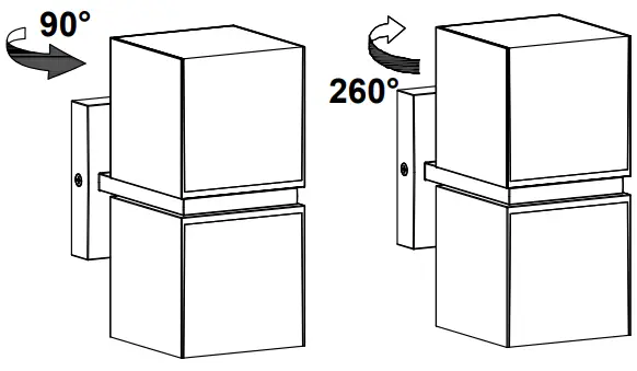 HOMEDEPOT 5193805118 Outdoor LED Wall Lantern - junction box 1