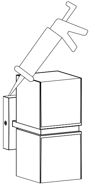 HOMEDEPOT 5193805118 Outdoor LED Wall Lantern - junction box