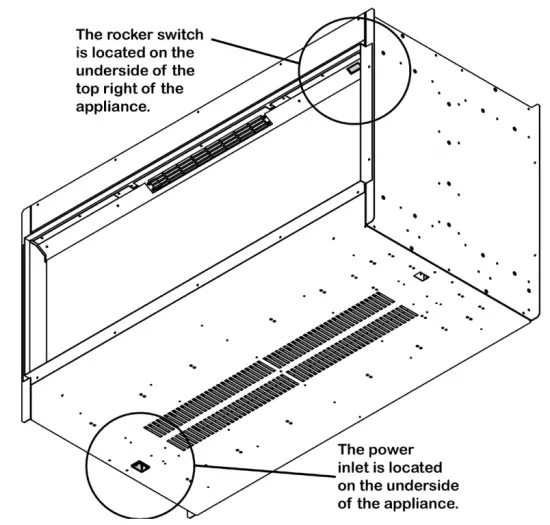 evonicfires E810DS Builtm In Electric Tunnel Fire - CHECKS BEFORE INSTALLATION