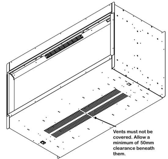 evonicfires E810DS Builtm In Electric Tunnel Fire - INSTALLATION