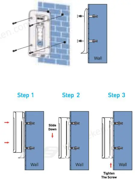 EKEN Video Doorbell V5 - Install Your Video Doorbell On The Wall